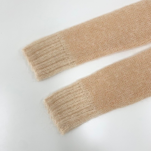 🍁ACNE STUDIOS mesh cardigan blush beige - Picture 13 of 15